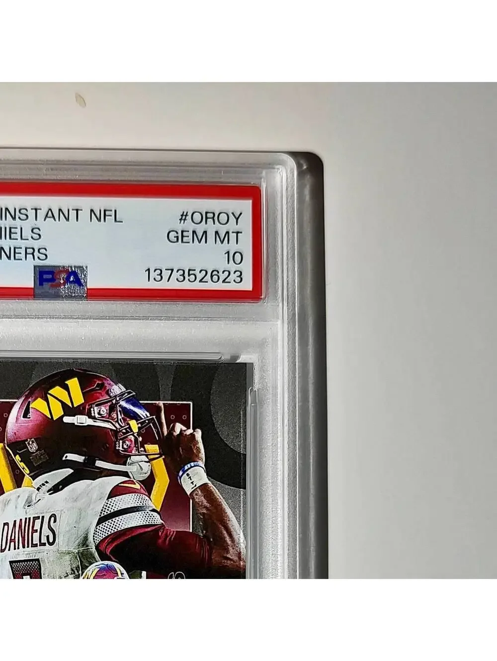 Jayden Daniels 2024 Panini NFL AP Offensive Rookie of the Year Commanders PSA 10
